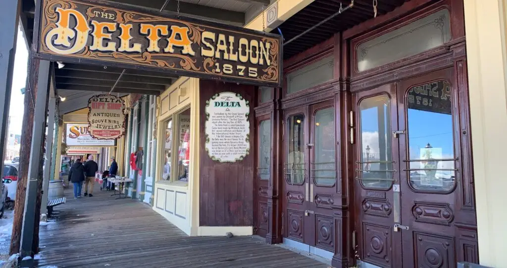 Saloon in Old West town of Virginia City