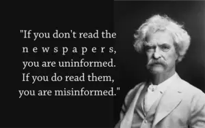 A quote from Mark Twain