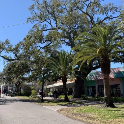 Pinellas Trail bike path in Dunedin Florida